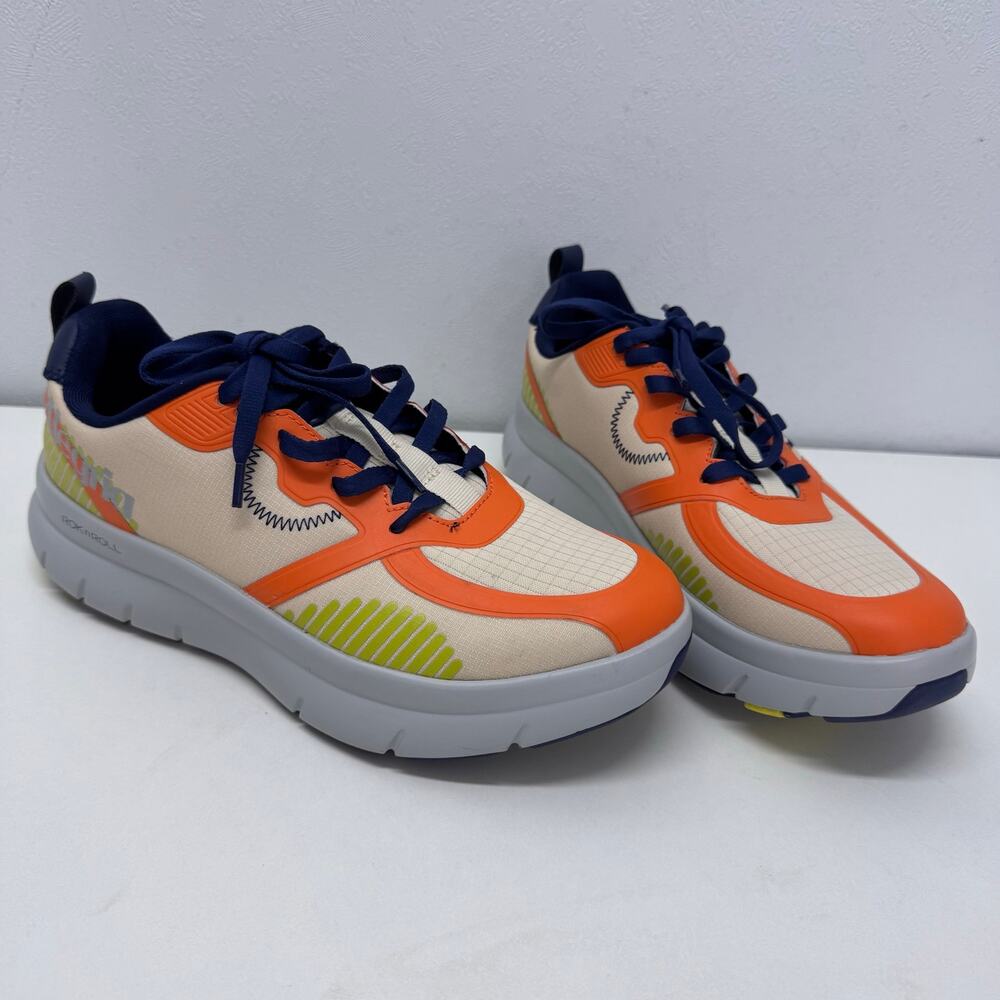 Alegria Women's Cream, Orange & Navy Sneakers